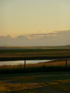 Dusk Over the Mountains in  Southern Alberta 2012