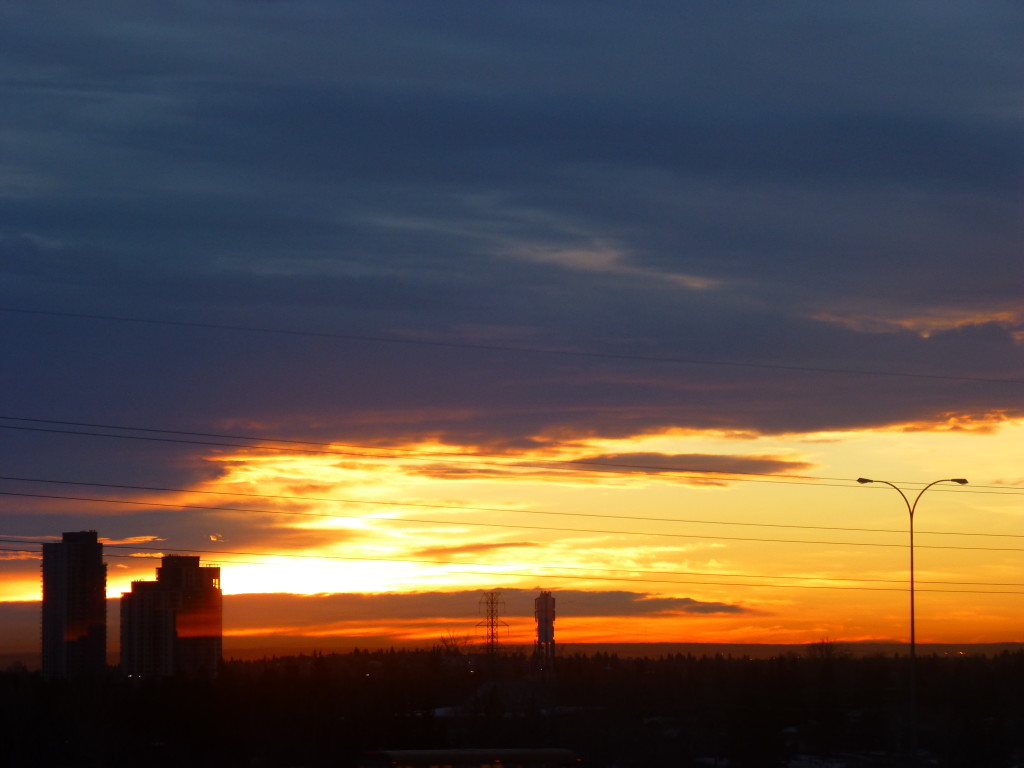 Winter Sunrise in Calgary AB