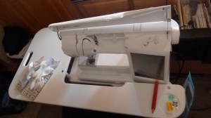 Husquvarna Sewing Machine and SewEzi Table