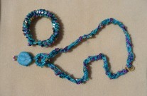 Crochet and Bead Necklace
