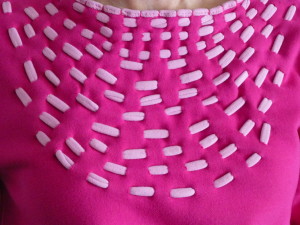 Upcycled Sweatshirt - Neckline Detail