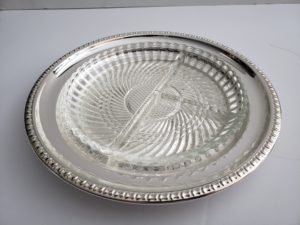 Silver/Glass Pickle Tray